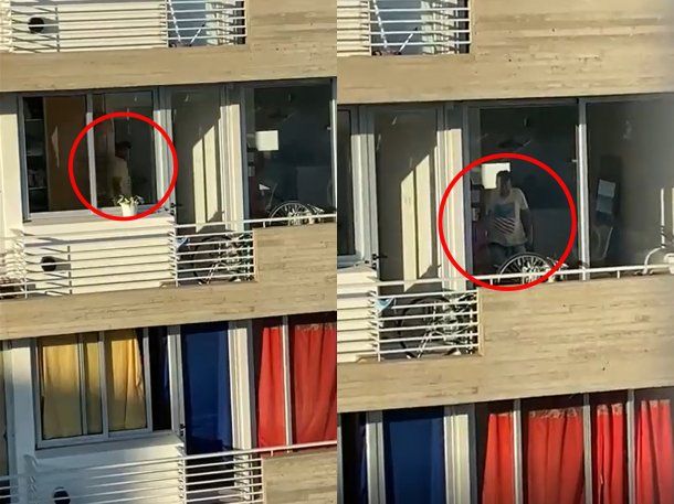 La Plata: filmaron a un ladrón mientras robaba un departamento 