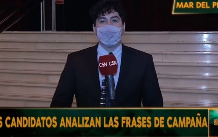 Lo que nadie vio del cierre de campaña del Frente de Todos lo muestra Lautaro Maislin