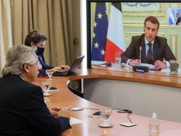 Macron destacó la videoconferencia con Alberto Fernández