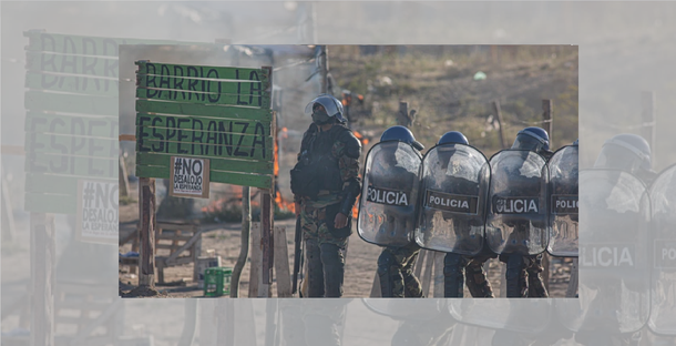 Río Negro: la policía desalojó un terreno ocupado en General Roca