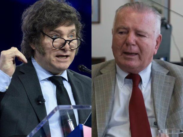 El presidente Javier Milei / el economista Orlando Ferreres