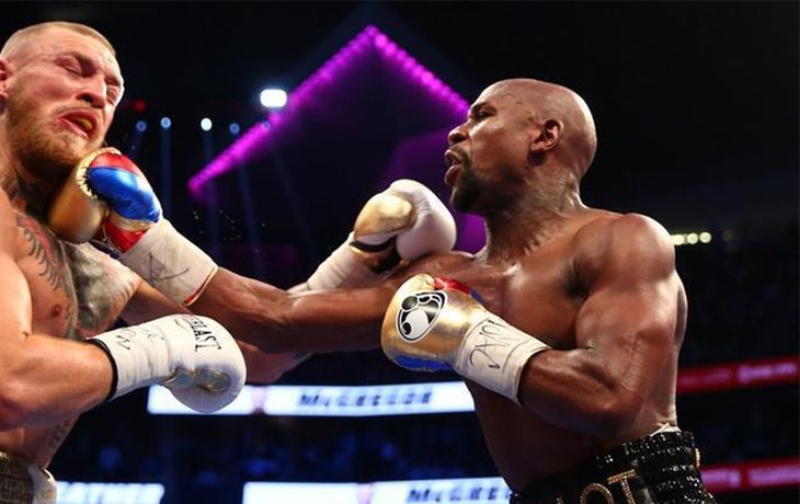 Mayweather venció a McGregor por nocaut técnico en el décimo round
