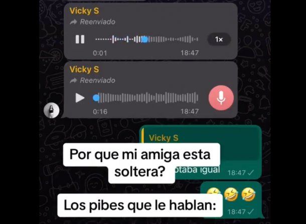 Arreglaban una cita, el chico le cantó una canción por WhatsApp y el chat es viral