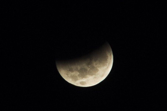 El eclipse lunar visto desde Entre Ríos