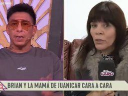 fuerte cruce entre brian sarmiento y la mama de juanicar en vivo: sos un violento fuerte cruce entre brian sarmiento y la mama de juanicar en vivo: sos un violento