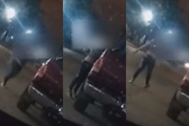 VIDEO: Vio a su ex con otra, le destrozó la camioneta y la detuvieron