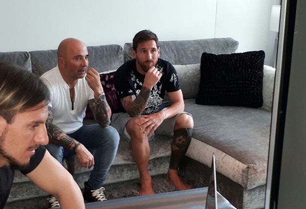 El DT y el capitán durante el último encuentro que habían tenido