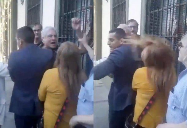 Militante libertario de Diego Santilli insultó y le pegó a una mujer que se manifestaba en Quilmes