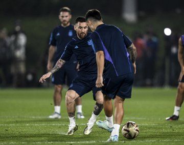 Así fue el último entrenamiento de Argentina antes de la final