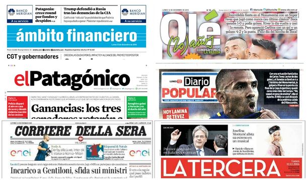 Mirá las tapas de los diarios