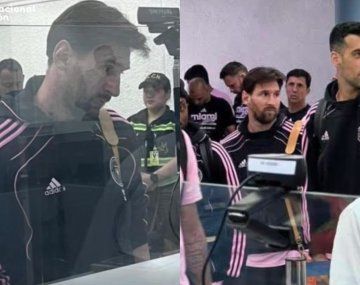 La reacción de Messi ante un control de seguridad en un aeropuerto 