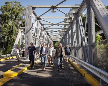 Jorge Macri reinauguró el puente en marzo de este año.