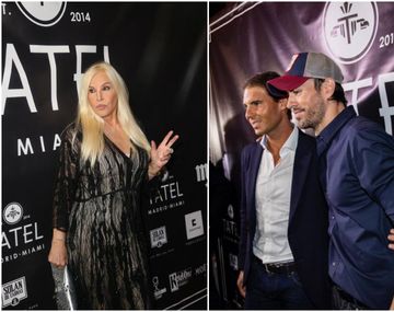 Susana Giménez, en Miami junto a Enrique Iglesias y Rafa Nadal