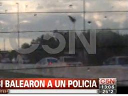 Así balearon a un efectivo policíal en Aldo Bonzi