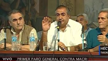 la cgt a macri: nosotros estamos tristes porque hay millones sin trabajo la cgt a macri: nosotros estamos tristes porque hay millones sin trabajo