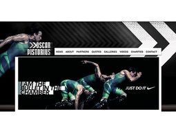 Portada web que retiraron de www.oscarpistorius.com Portada web que retiraron de www.oscarpistorius.com