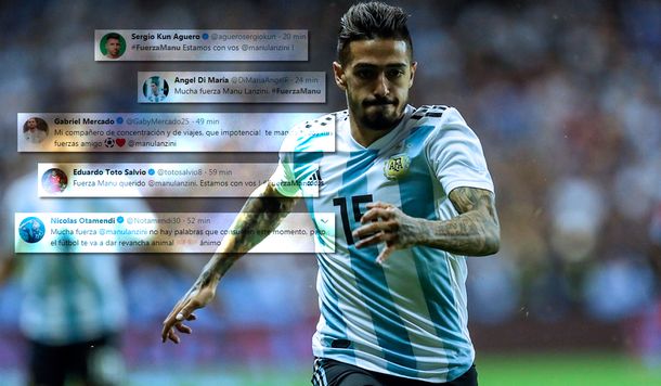 #FuerzaManu Los mensajes de aliento a Lanzini tras su lesión