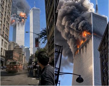 Recrearon con IA cómo fue en atentado a las Torres Gemelas en Nueva York.