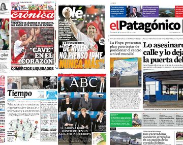 Mirá las tapas de los diarios