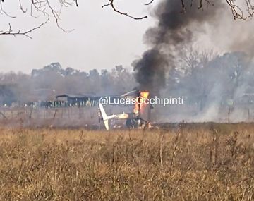 Cayó helicóptero