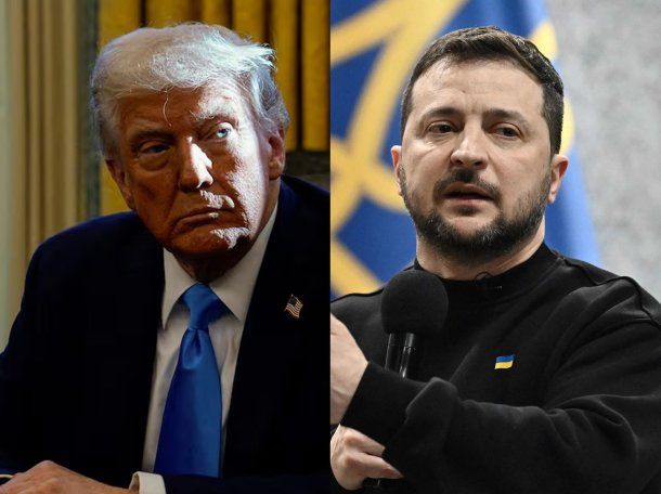 Donald Trump trató de incompetente a Volodymyr Zelensky, quien siempre fue respaldado por Javier Milei