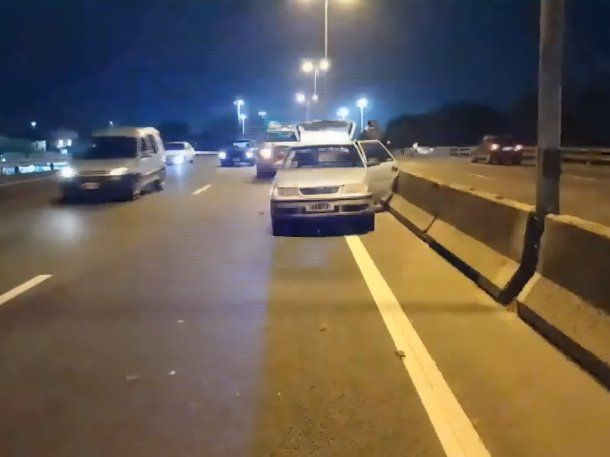 Choque múltiple en la avenida General Paz dejó un herido