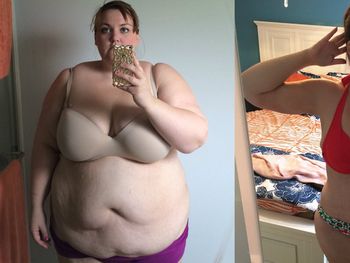 Perdió 95 kilos y su novio la plantó en el altar