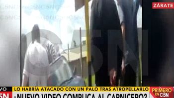 video: el carnicero de zarate habria golpeado con un palo al ladron despues de arrollarlo video: el carnicero de zarate habria golpeado con un palo al ladron despues de arrollarlo