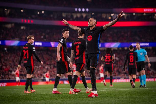 Barcelona, con un futbolista menos, le ganó 1-0 a Benfica por la Champions League