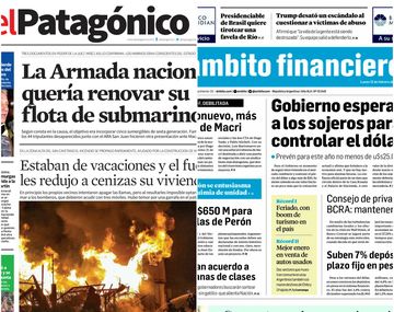 Tapas de diarios del lunes 12 de febrero de 2018