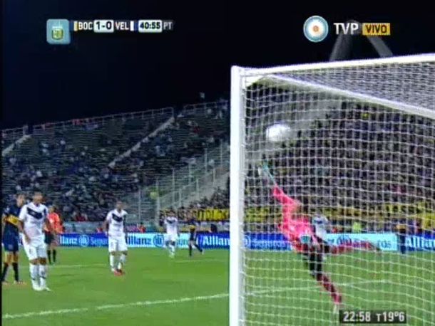 De otro partido: con este gol, Boca le ganó a Vélez