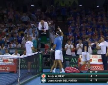 VIDEO: La polémica definición del segundo set que enfureció a Del Potro