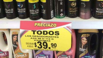 Error letrero supermercado desodorantes mexico Error letrero supermercado desodorantes mexico