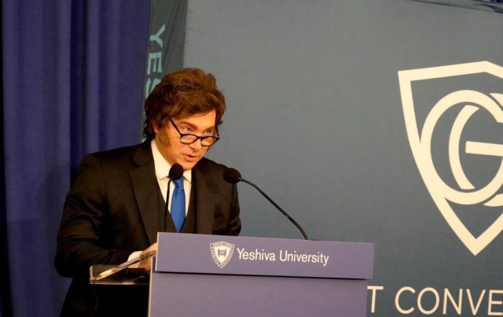 Milei, en una universidad judía de Nueva York: Vamos a ganar la guerra