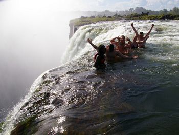 La peligrosa Piscina del Diablo, en Zambia