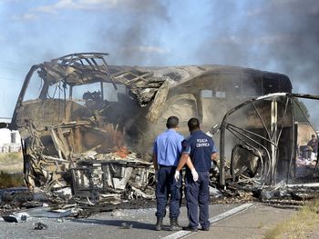 Un sobreviviente contó que el micro se prendió fuego en un segundo