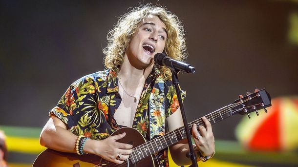 Manel Navarro en la final del festival de Eurovisión