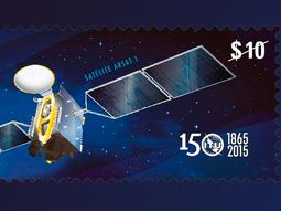 correo argentino lanza una estampilla con la imagen del arsat-1