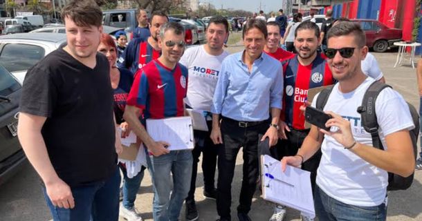 Directivos e hinchas echaron a Marcelo Moretti del palco de San Lorenzo en pleno partido