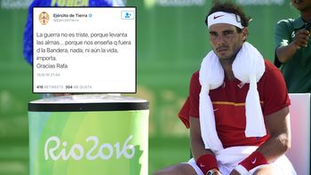 el polemico tuit que el ejercito espanol le dedico a nadal y tuvo que borrar el polemico tuit que el ejercito espanol le dedico a nadal y tuvo que borrar