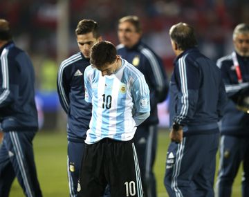 Messi estaba destrozado y sin consuelo