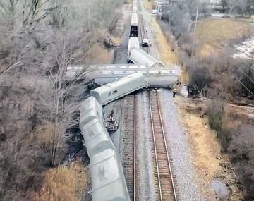 Otro tren con materiales tóxicos descarriló en Estados Unidos