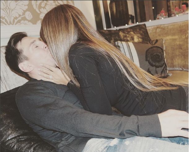 Lionel Messi y su mujer festejaron San Valentín con un apasionado beso