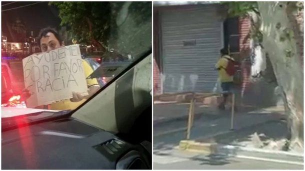 La dura historia detrás del sanjuanino que finge una renguera para pedir limosnas