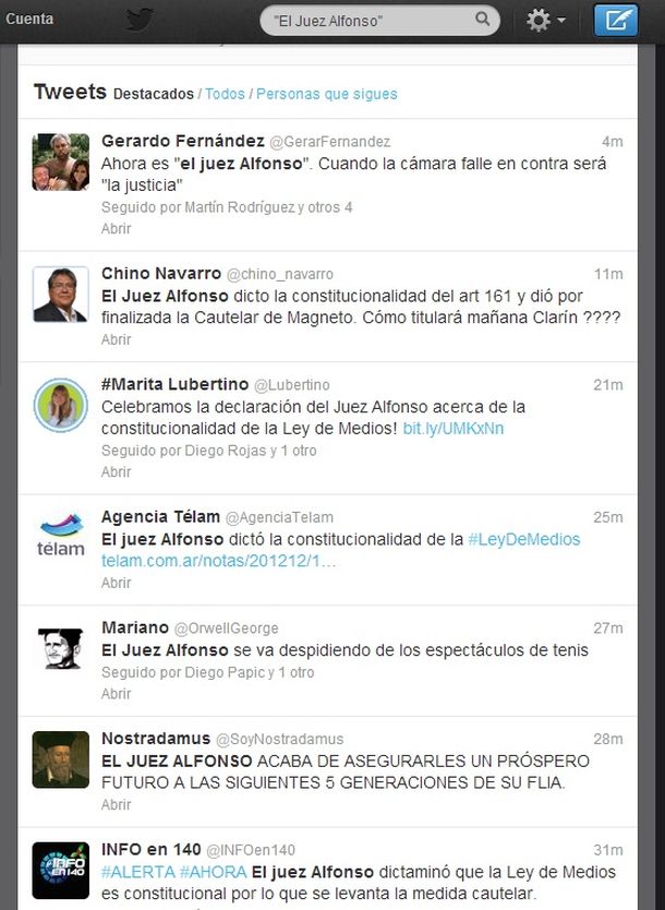 Los hashtags más ingeniosos de Twitter tras el fallo de Alfonso