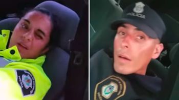 Los dos policías del Operativo Sol que dormían fueron sancionados Los dos policías del Operativo Sol que dormían fueron sancionados