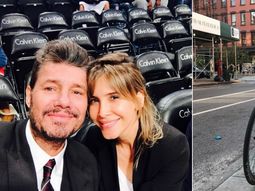 Tinelli y Valdes en Nueva York. Tinelli y Valdes en Nueva York.