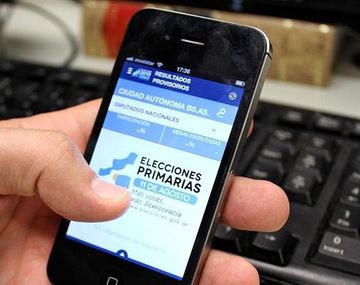 Los resultados de las PASO se podrán seguir vía celular