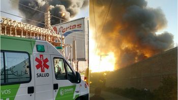 Incendio depósito de autos, Quilmes Incendio depósito de autos, Quilmes