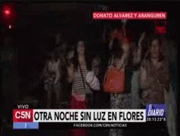 Otra noche sin luz en Flores